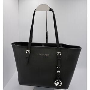 Michael Kors Jet Set Travel Tote Bag, Black,37-03
